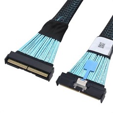 Cable Matters MCIO x24 148핀 케이블 (MCIO 케이블) - 2.8피트 / 0.85m PCIe Gen5 SFF-TA-1016 Mini Cooledge I