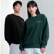 요넥스 남성 여성 오버핏 기모 맨투맨 긴팔 티셔츠 243TL002U