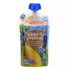 해피패밀리 오가닉 이유식 퓨레 Fiber Protein 6개월+ 식이섬유 단백질 113g Happy Tot 배 베리 시금치
