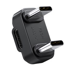 라이브 스트리밍과 호환되는 Type C OTG 어댑터 USB C 암수에서 2 수 U자형 데이터 어댑터 전원 공급 고속 충전 가능