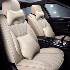 제이제이모터스 올뉴 k3 시트 커버 풀세트 k5 k7 프리미어 카바 가죽시트커버 3p세트, 하이레스트 FULL세트 IVORY, 1세트