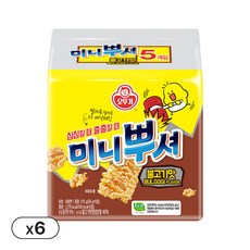 오뚜기 미니뿌셔 불고기맛 (55gx5) 6개, 55g, 30개