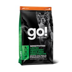 go! SOLUTIONS SENSITIVITIES 低致敏黑水虻無穀成犬糧 呵護敏感腸胃 1.589kg, 1個, 糧食