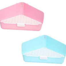 토끼 화장실 삼각 대형 1P 소동물 거름망 배변통, 제이의 스토어 1