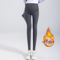 임산부 바지 추동 기모 겉옷 패션 레깅스 바비 상어 가죽 벌집 허리 배바지 겨울옷