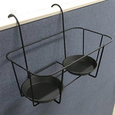 2구 3구 파티션 화분걸이 베란다 봉에 거는 화분걸이, 제품선택, 원형받침 - 3P용