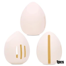 방진 통기성 메이크업 스폰지 딸기 사슴 계란 디자인과 여행 친화적 인 실리콘 뷰티 에그 퍼프 보관 상자, 01 중국, 09 LT-L2-white