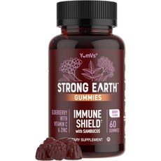 윰브스 스트롱 어스 이뮨 쉴드 삼부커스 구미 베리맛 YumVs Strong Earth, 1개, 60정