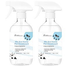 위아홈 반려동물 탈취제 본품 배변냄새제거 무향, 2개, 500ml