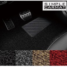 심플코일카매트 말리부 올뉴말리부 확장형 자동차매트 1 + 2열 세트, 레드, 올뉴/더뉴말리부(신형) 2016~출시중