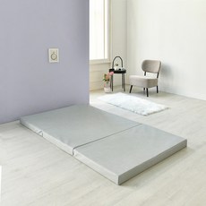 고운님 레자 3단 접이식매트리스, (HR) 레자 그레이, 8cm