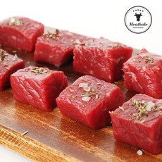 호주산 청정우 소고기 안심 큐브 찹스테이크 1kg (200gX5팩), 1세트