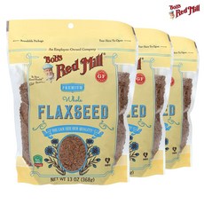 Bob's Red Mill 홀 아마씨 368g 1개, 3개