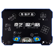 魔方格橡膠訓練墊, 黑色, 1個