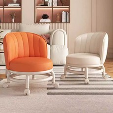 낮은 등받이 의자 이동식 걸레질 좌식 스톨 바퀴달린 카키, 블루