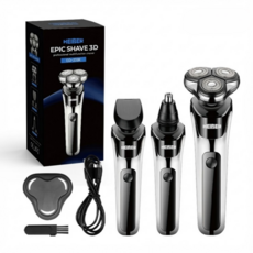헬릭스케어 에픽쉐이브 전기 면도기 남자 생활방수 전동면도기, 블랙, EQ-232K 블랙, EQ-232K