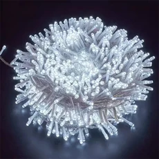 야외 스트링 방수 요정 조명 크리스마스 화환 웨딩 파티 50m, 01 Warm White, 11 50M 400LEDS, 01 220V EU UK AU Plug