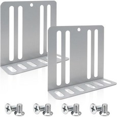 2PCS 자동차 더블 DIN 설치 키트 금속 자동차 스테레오 장착 브래킷 나사 포함 라디오DVD 플레이어 전문가용 자동차 대시 장착 도구2.95 x 2.76 x 0.96 인치, 2PCS 자동차 더블 DIN 설치 키트 금속 자동차 스