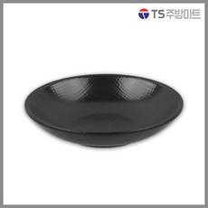 [돌산멜라민] 체크검정 멜라민 원형 찬기, 1개, 미니 (DS-7754)