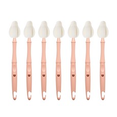 리에또 클린 롱 젖꼭지솔 7개 텀블러 물병 젖병 세척솔, 피치핑크