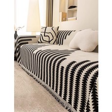 고양이 긁힘 방지 소파 커버 전면 사계절용 방석, 기억 블랙