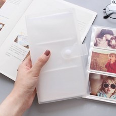 pocapoca 반투명 포카바인더 3포켓 120매 포토카드 명함 보관 무지 속지