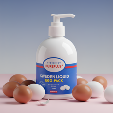 퓨어플러스 스웨덴 리퀴드 에그팩 300ml 클렌징 폼, 1개