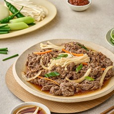 정채움 정성 가득 채운 소불고기 300g 팽이버섯 비법 양념 불고기 뚝불, 1개