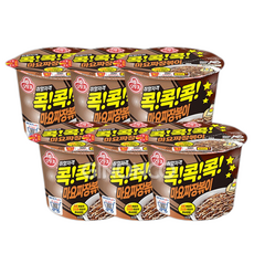 오뚜기 취향저격 콕콕콕 마요짜장볶이 컵라면 야식 사무실, 6개