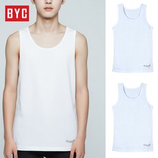 (2매 세트) BYC 남아 주니어 순면 런닝 메리야스 초등 중학생 고등학생