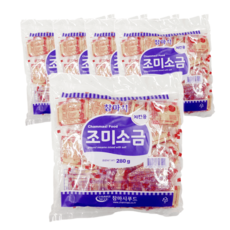 참마시 치킨 일회용 업소용 깨소금 조미 소금, 280g, 5개
