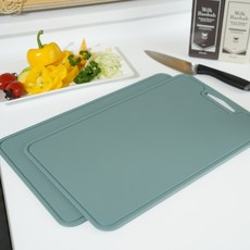 소노리떼 국산 실리콘 도마 파스텔 2P, 2개, 그린