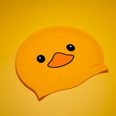 RaceDay Swim Duck設計泳帽 RSC-SWD, 黃色, 1個