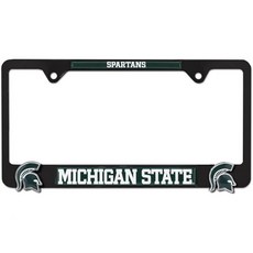 비브랜드 오클라호마 주립대 마스코트 3D 블랙 메탈 번호판 프레임, 미시간 주립대