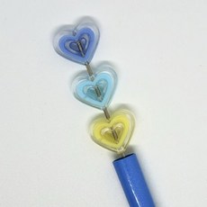 볼펜꾸미기 볼꾸 동대문 꾸미기 DIY 캐릭터 알록달록 미니 컬러 하트 투명 아크릴