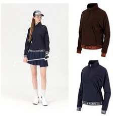 엘르골프 시즌패턴 배색 포인트 홑겹 아노락 6J61352-820SC