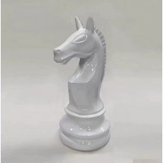 대형 체스말 조각품 흑 공원 블랙 야외 화이트 소품 높이, 1개, 대형 화이트 말 높이 1.1m