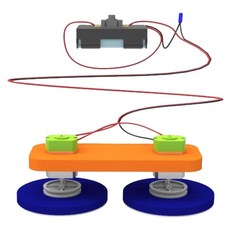 놀이과학 전기실험 모터연결 청소기 회로도 만들기/ 회로연결 기초과학 초등교구, 1개