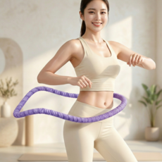 리니드 뱃살 다이어트 소프트 훌라후프, 1개, 퍼플, 1.5kg