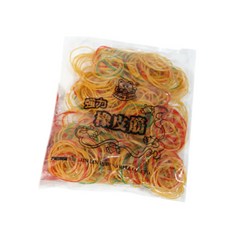 強力橡皮筋 橡皮圈 約600條 231g 直徑5cm 黃綠紅混色, 1包, 1個