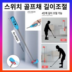 새상품 닌텐도 스위치 스포츠 골프채2입 길이조절 어린이부터 어른까지 사용가능, 골프채색상랜덤, 1개