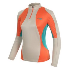 orage 橙色女式拉鍊 T 卹 1 ORWFWT001