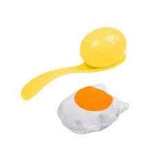 QDY 계란과 숟가락 레이스 게임 게임 자녀 대화 형 게임 계란 레이스 게임 유아용 세트, 노란색, 16cm, 플라스틱