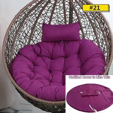 그네의자 파파산 원형 분리형 베개 홈 파티오 채워지지 않은 채워진 계란 바구니 좌석 의자 쿠션 커버 의자 없음 행잉 스윙 SL, [21] U NO chair
