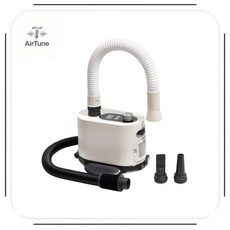 AirTune 自助寵物吹水機 360°硬管旋轉 雙重過濾, 白色, 1個, 寵物吹風機