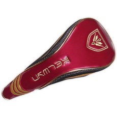 골프 우드 커버 / 헤드커버 골프채 커버 우드 카바 헤드카바 클럽커버, WINE & GOLD, 1개