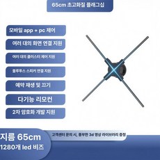 3d 홀로그램 팬 홍보관 영상 간판 야외 디스플레이 제어 광고 램프 회전 프로젝터 라이트, 65cm 울트라 HD 플래그십 1280 실시간, 기본 색상