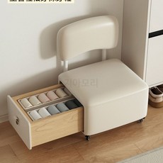 원목 수납 스툴 다기능 벤치형 발받침대 휴대용 디자인 거실 소파의자 견고한, 1개, A_이동식 수납 의자 백색 단일