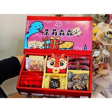 2025端午節特仕版禮盒：巨大版雪Q餅、花生好事酥、養生堅果塔、芝麻QQ、春蜜、芝麻糖，多重美味一次滿足, 1個