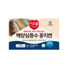 이츠웰 해양심층수 꽁치캔, 2개, 1.8kg